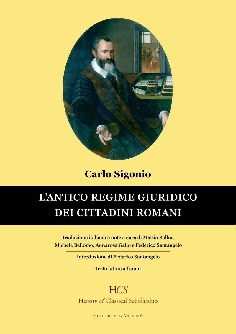 Carlo Sigonio, L’antico regime giuridico dei cittadini romani